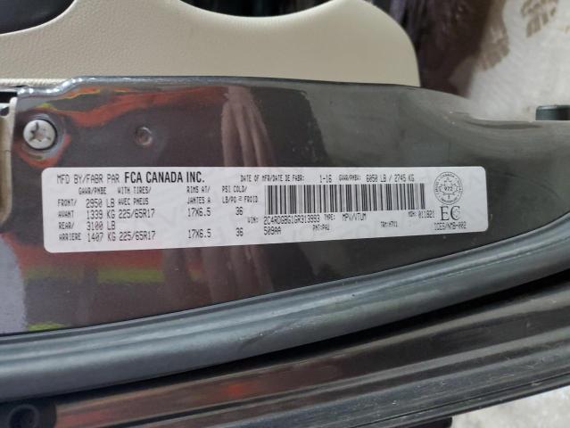 2016 DODGE GRAND CARA 2C4RDGBG1GR313993
