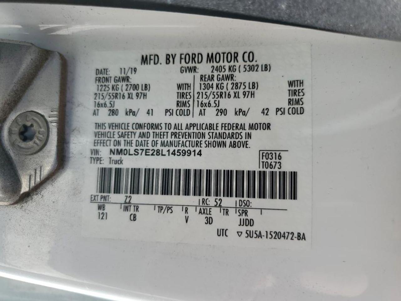 FORD TRANSIT CONNECT XL