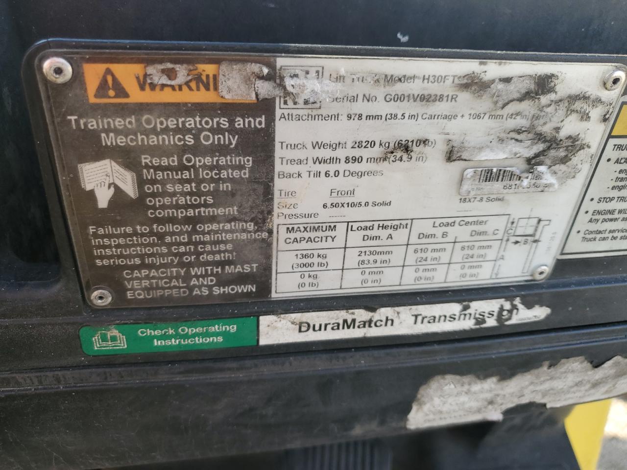 Lot #3297149487 2017 HYST FORKLIFT