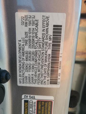 2022 HONDA CR-V TOURI 5J6RT6H95NL019244