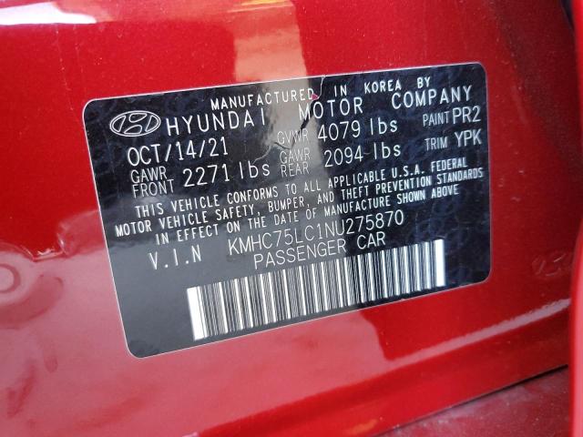 2022 HYUNDAI IONIQ SE #3309450968