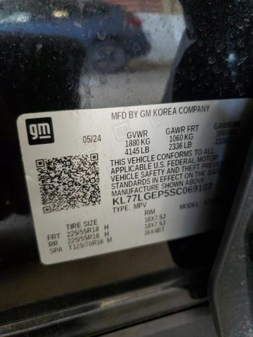 2025 CHEVROLET TRAX 1RS KL77LGEP5SC069107