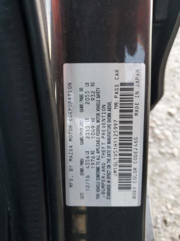 2017 MAZDA 6 TOURING - JM1GL1V51H1125997