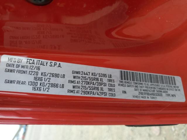 2017 RAM PROMASTER ZFBERFBB4H6E93600