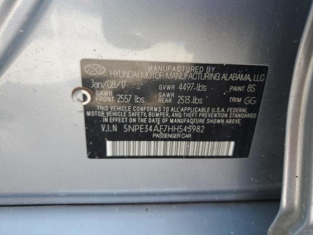 2017 HYUNDAI SONATA SPORT 5NPE34AF7HH543982