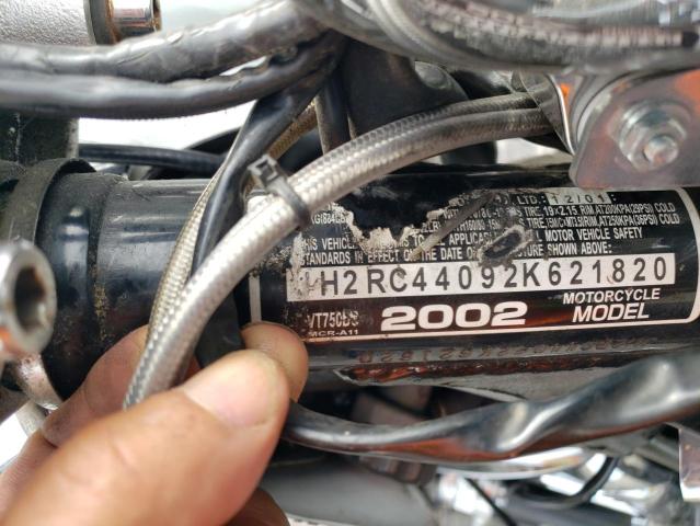 2002 HONDA VT750 DC JH2RC44092K621820