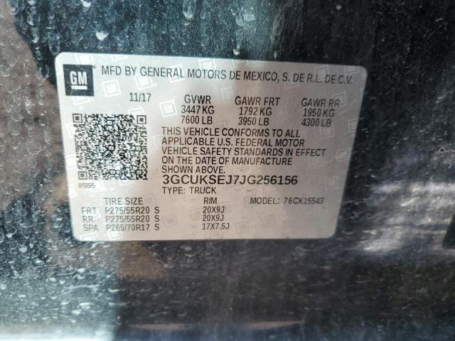 2018 CHEVROLET SILVERADO K1500 LTZ 3GCUKSEJ7JG256156