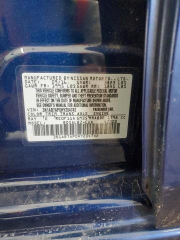 2017 NISSAN SENTRA S 3N1AB7AP0HY204742