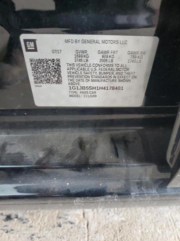 2017 CHEVROLET SONIC LS 1G1JB5SH1H4178401