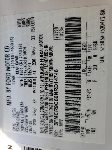 2022 FORD BRONCO SPO 3FMCR9C66NRD14746