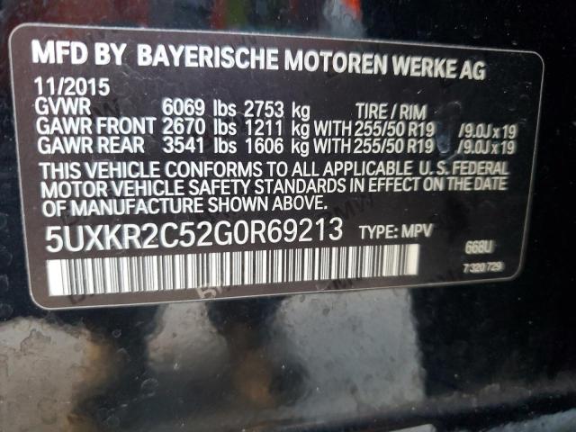 2016 BMW X5 SDRIVE3 5UXKR2C52G0R69213