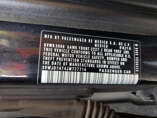 2018 VOLKSWAGEN BEETLE SE 3VWJD7AT4JM727714