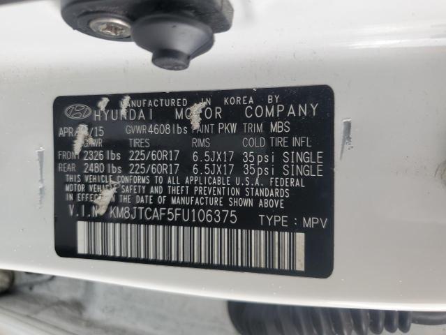 2015 HYUNDAI TUCSON GLS KM8JTCAF5FU106375