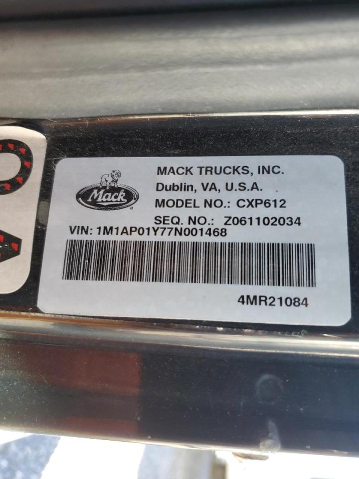 Lot #3270775855 2007 MACK 600 CXP600