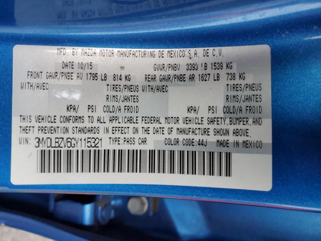 2016 TOYOTA SCION IA 3MYDLBZV6GY115321