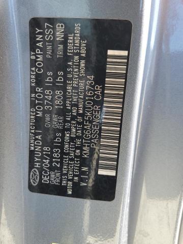 2019 HYUNDAI VELOSTER B KMHTG6AF5KU016734