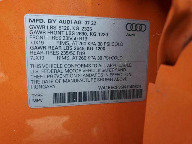 2022 AUDI Q3 PREMIUM #3281390019
