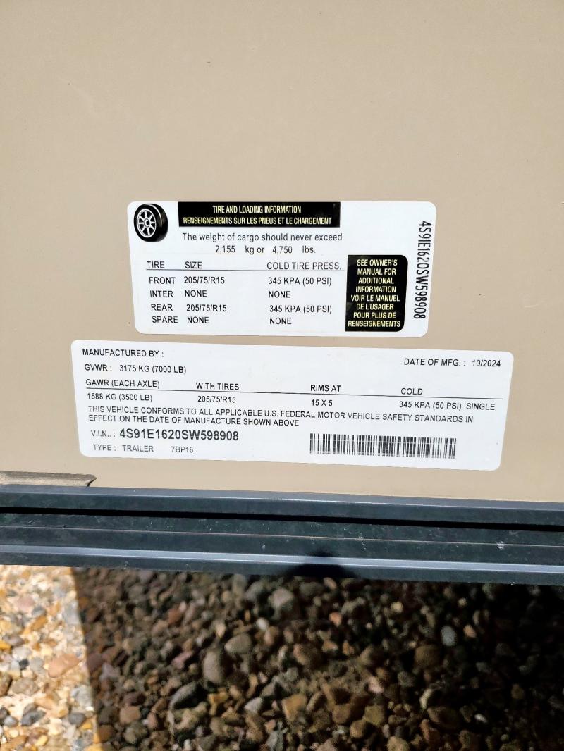 2025 SAWY 16' CARGO #3260580121