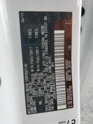 2019 TOYOTA 4RUNNER SR JTEBU5JR3K5718022