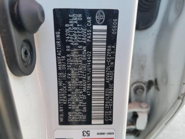 2018 TOYOTA CAMRY XSE - 4T1B61HK1JU146402