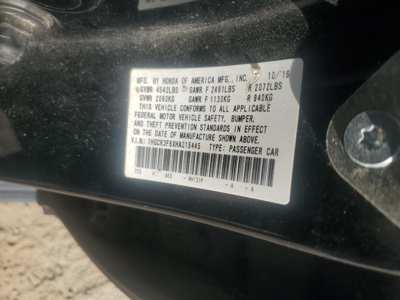 HONDA ACCORD TOURING