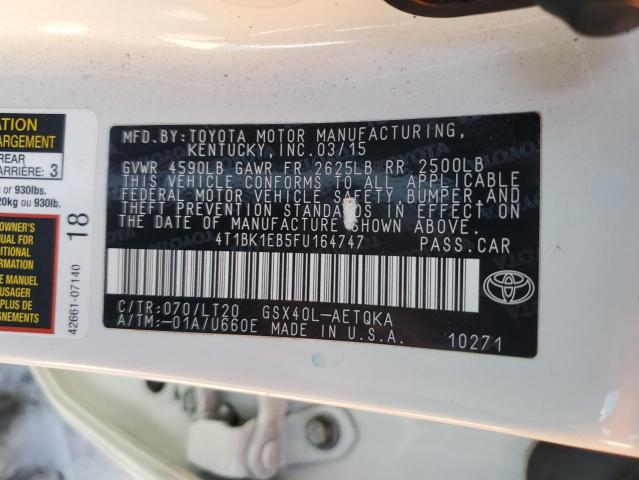 2015 TOYOTA AVALON XLE - 4T1BK1EB5FU164747