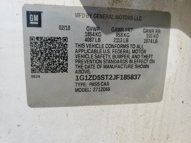 2018 CHEVROLET MALIBU LT #3287596011