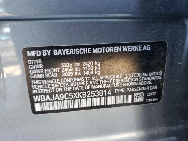 2019 BMW 530E WBAJA9C5XKB253814