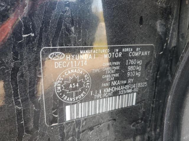 2015 HYUNDAI ELANTRA SE KMHDH4AH8FU418325