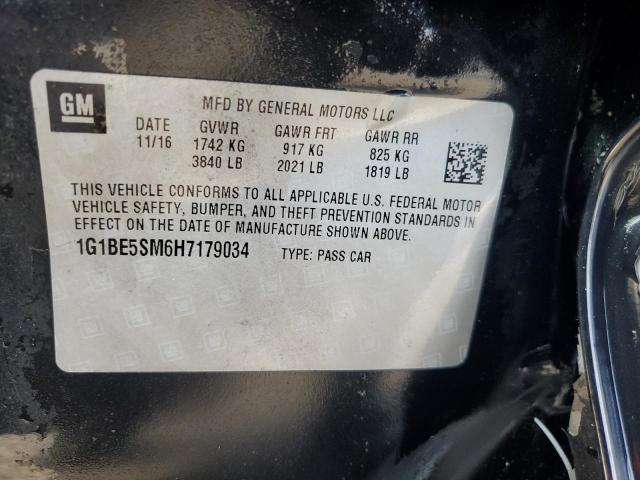 2017 CHEVROLET CRUZE LT - 1G1BE5SM6H7179034