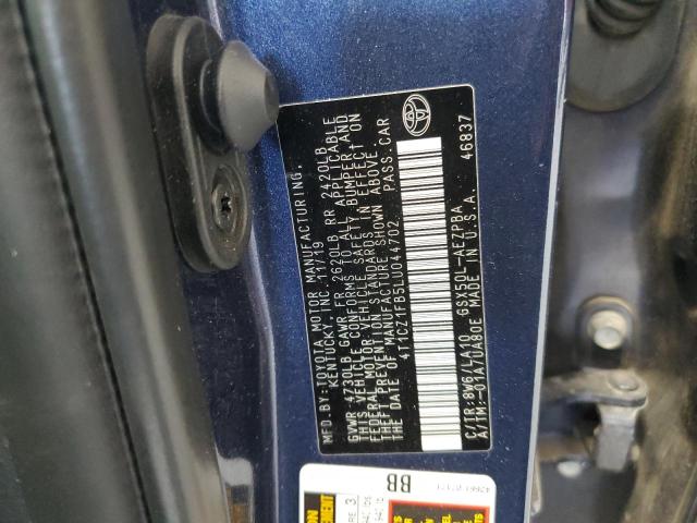 2020 TOYOTA AVALON LIM 4T1CZ1FB5LU044702