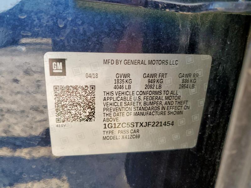 2018 CHEVROLET MALIBU LS 1G1ZC5STXJF221454