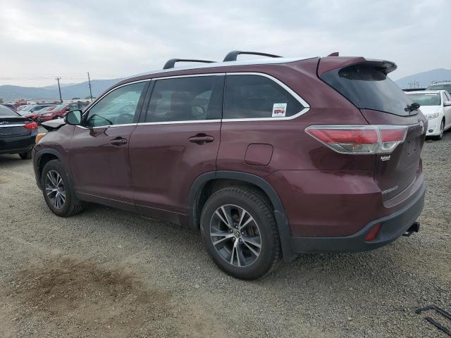 2016 TOYOTA HIGHLANDER XLE 5TDJKRFH0GS316781