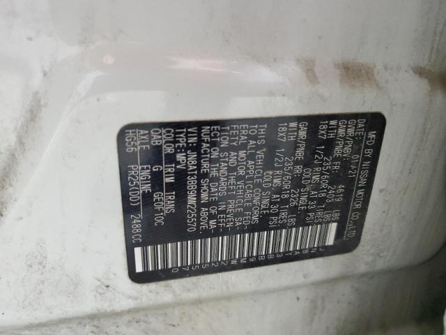 2021 NISSAN ROGUE SV #3270005989