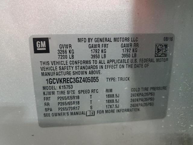 2016 CHEVROLET 1500 1GCVKREC3GZ405055