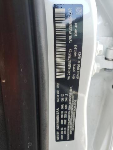 2018 ALFA ROMEO GIULIA TI ZARFAEEN1J7597733