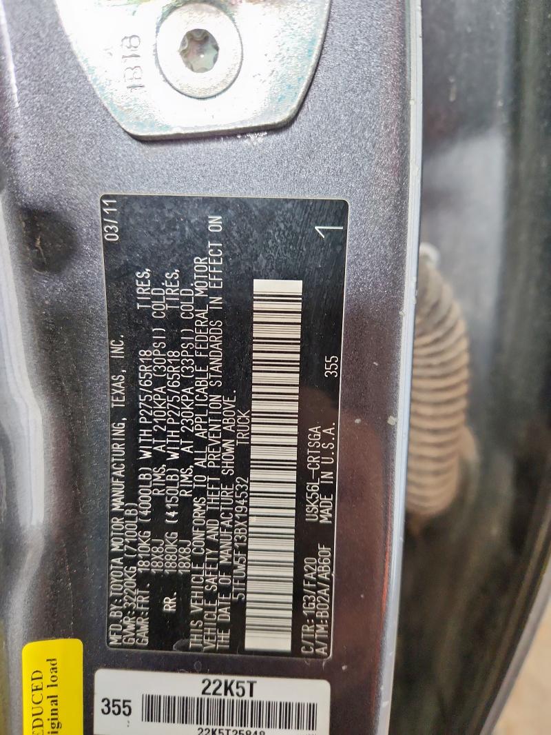 2011 TOYOTA TUNDRA DOU #3287617021