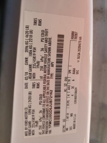 2018 FORD ESCAPE SE #3309183618