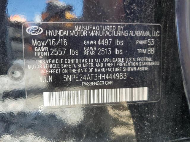 2017 HYUNDAI SONATA SE 5NPE24AF3HH444983