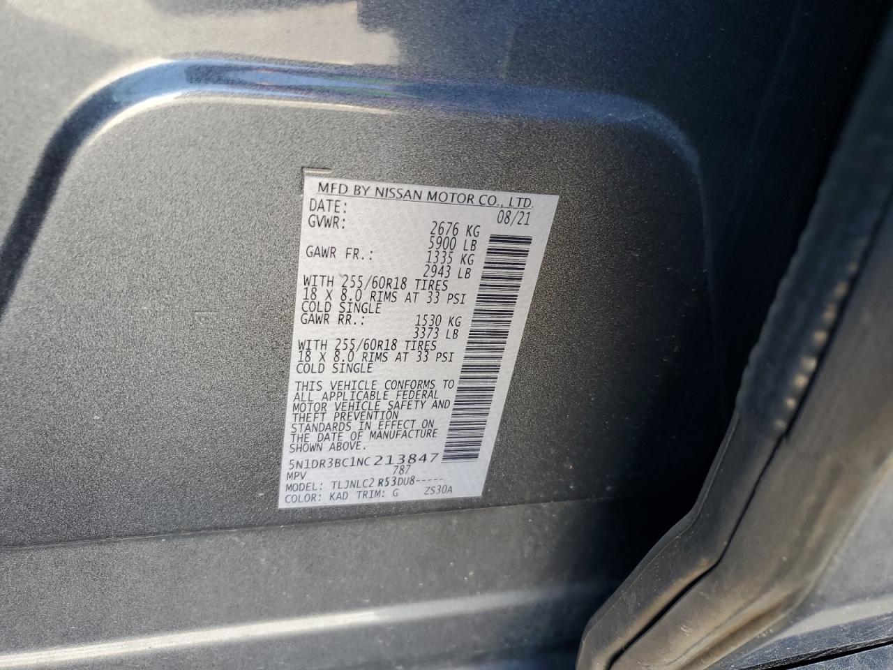 NISSAN PATHFINDER SV