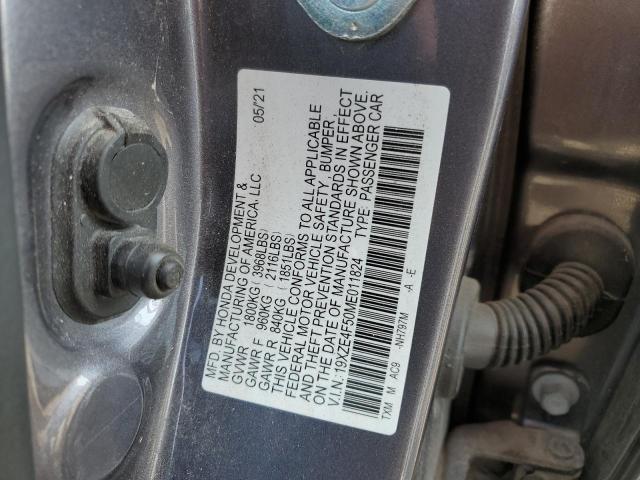 2021 HONDA INSIGHT EX 19XZE4F50ME011824