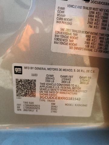 2024 CHEVROLET SILVERADO K1500 TRAIL BOSS CUSTOM 3GCUDCE8XRG181543