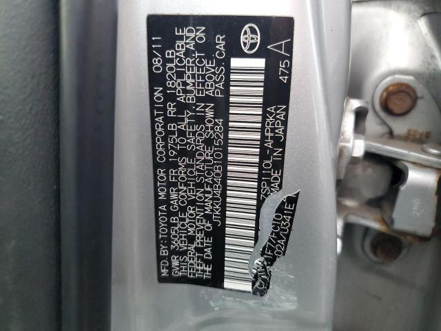 2011 TOYOTA SCION XD - JTKKU4B40B1015284