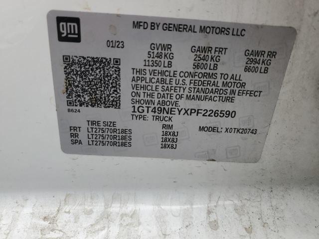 2023 GMC SIERRA K25 - 1GT49NEYXPF226590