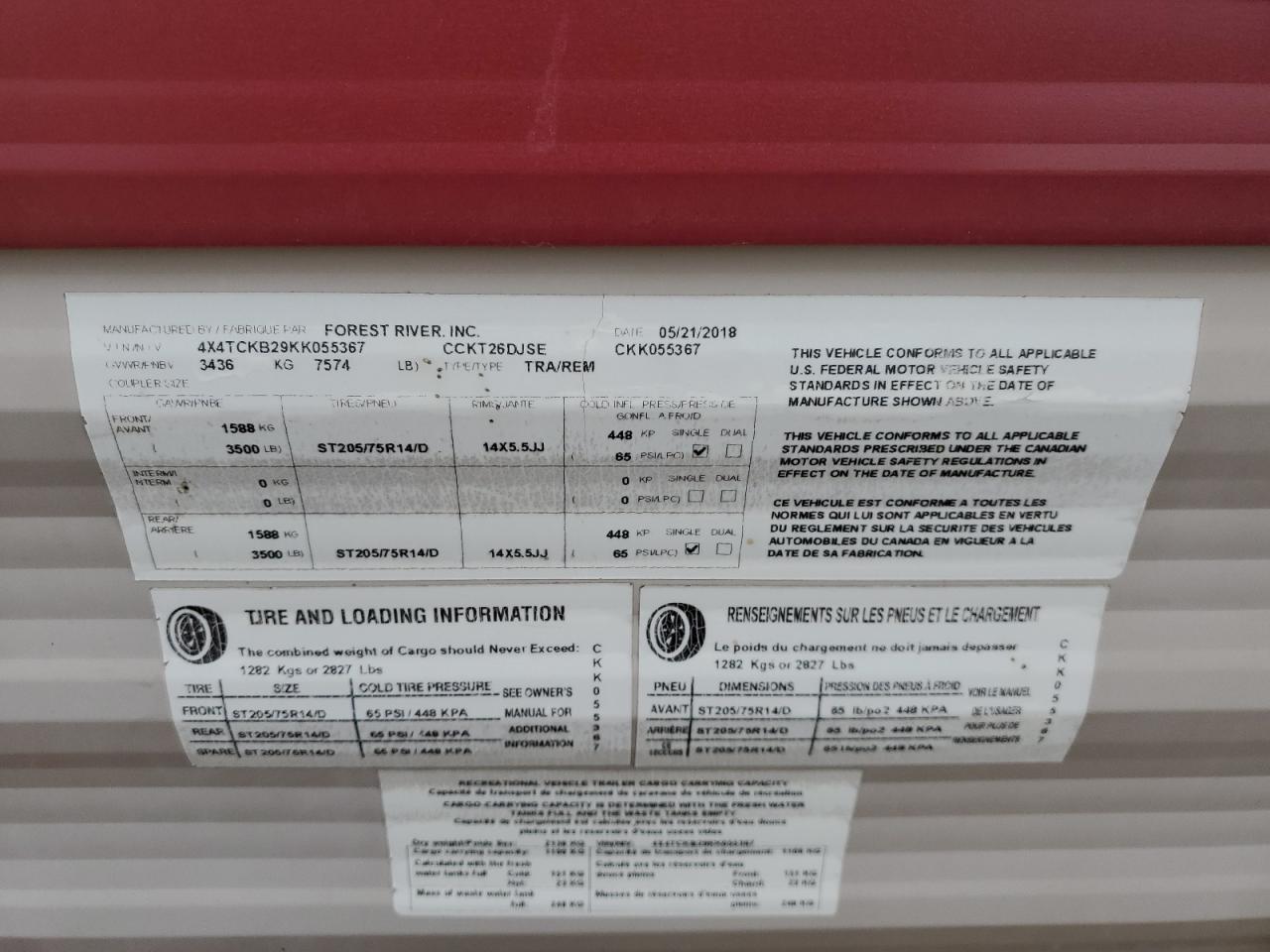 Lot #3279721929 2019 WILDWOOD CHEROKEE