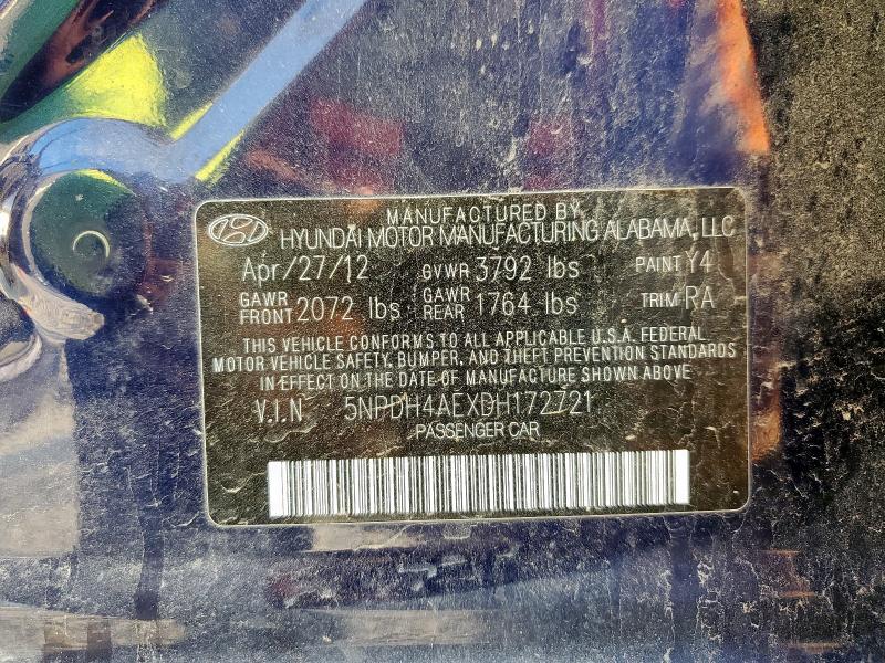 2013 HYUNDAI ELANTRA GLS - 5NPDH4AEXDH172721