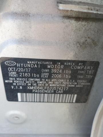 2018 HYUNDAI ELANTRA SEL - KMHD84LF0JU574217
