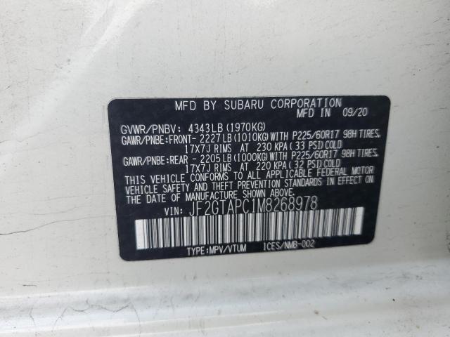 2021 SUBARU CROSSTREK - JF2GTAPC1M8268978