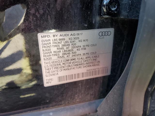 2018 AUDI Q7 PRESTIG WA1VAAF78JD001351