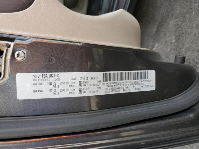 2017 DODGE GRAND CARAVAN SXT 2C4RDGCG4HR625418